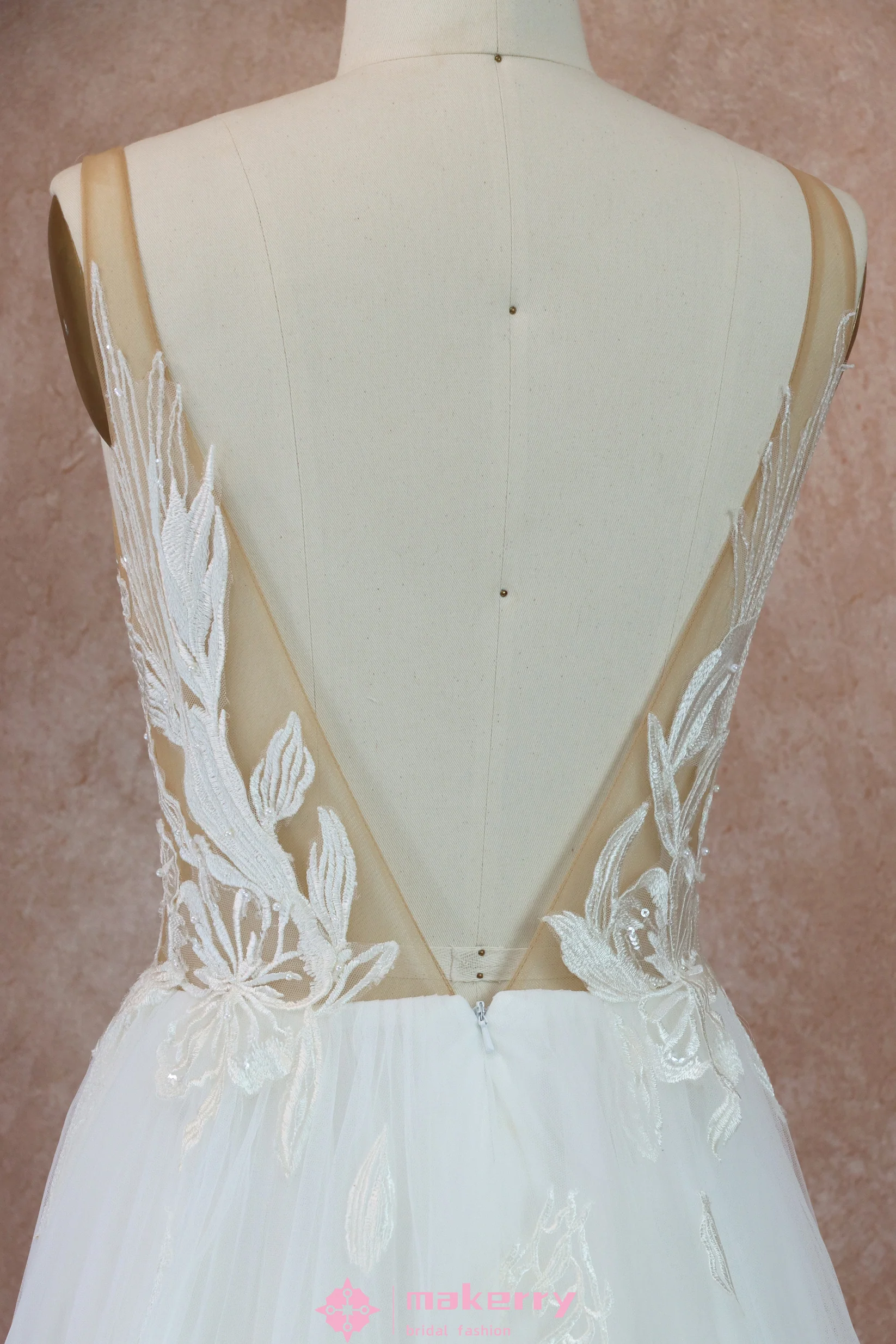 Dreamy floral lace Wedding Dress