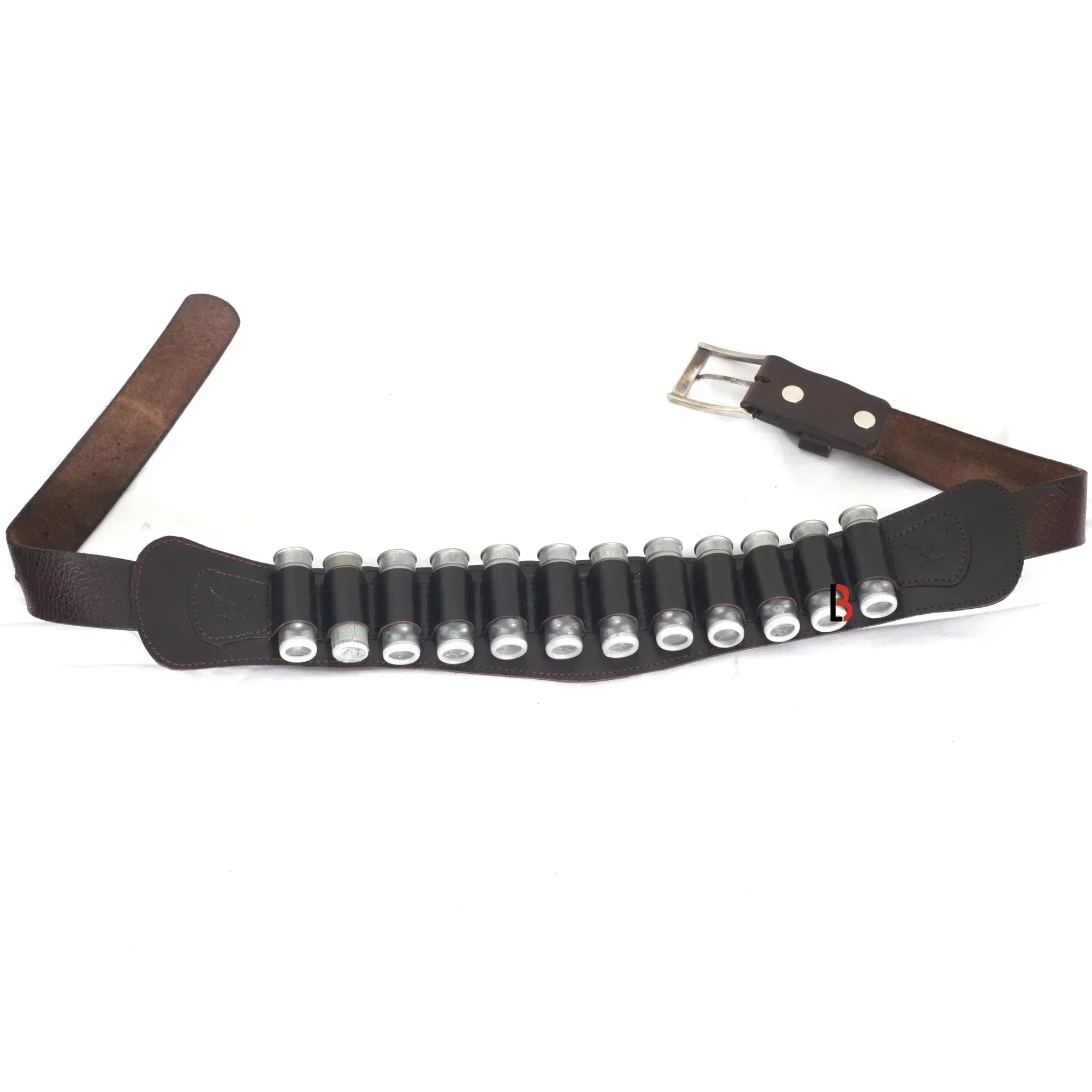 Cowhide Leather Shotgun Shotshell Reload Holder Belt Loop | 12 Gauge Ammunition Carrier