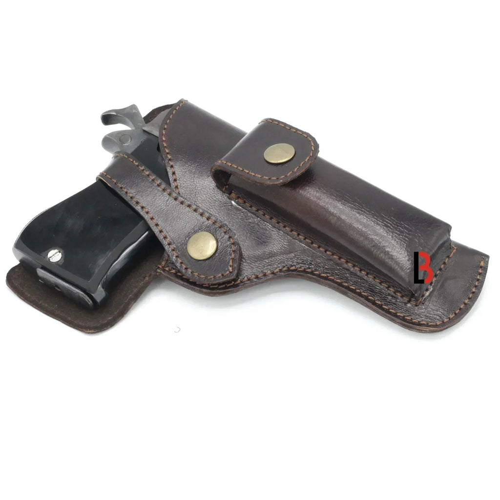 Cowhide Leather Universal Gun Holster Best Concealed Carry Pistol Holster