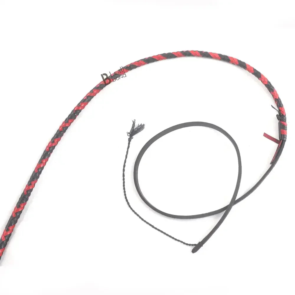 Premium Kangaroo Hide Bull Whip | 6 to 16 Feet | 16 Strands | Full Leather Belly and Bolster Inside – Leather Bond