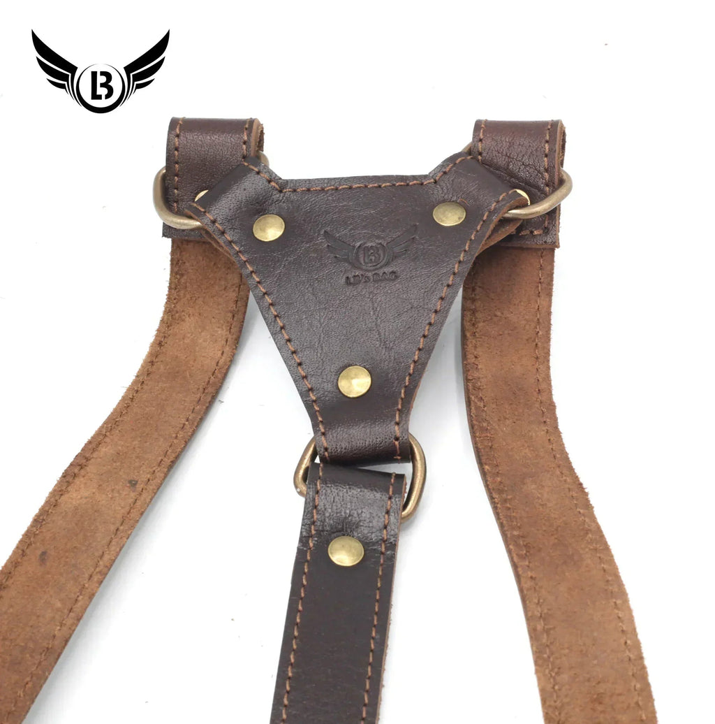 Universal Leather Shoulder Holster & Waist Belt Vertical Concealed Carry Holster