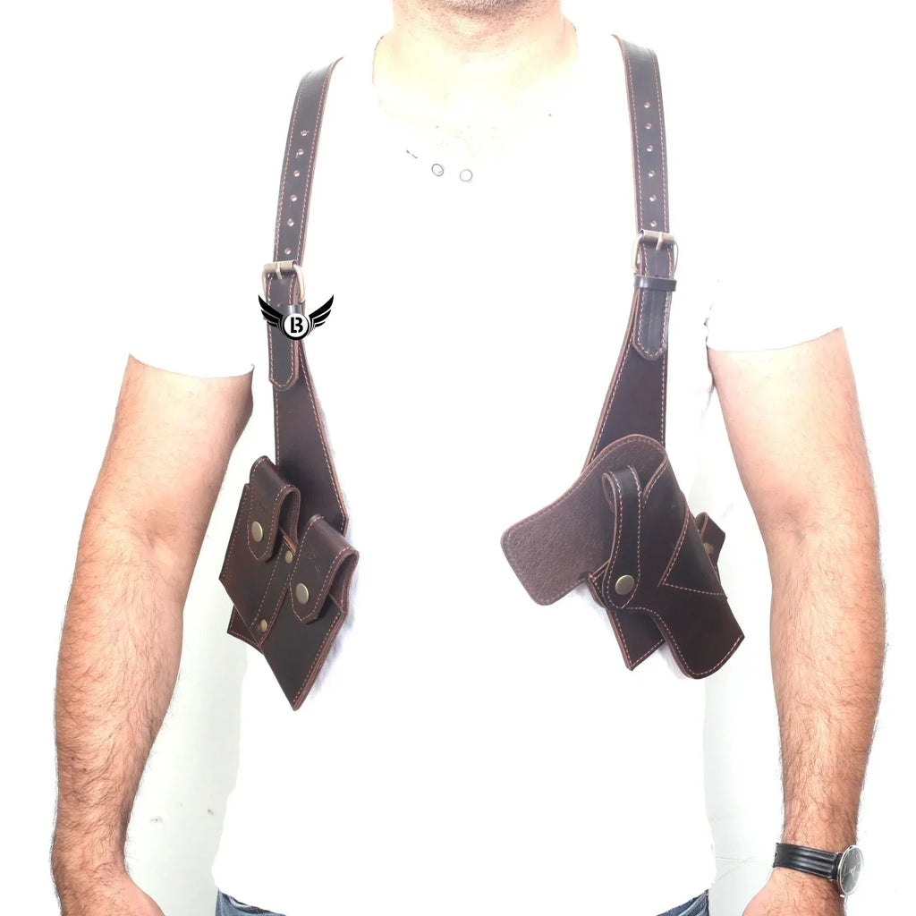 Cowhide Leather Vertical Best Concealed Carry Holster Right & Left Handed | Universal Size