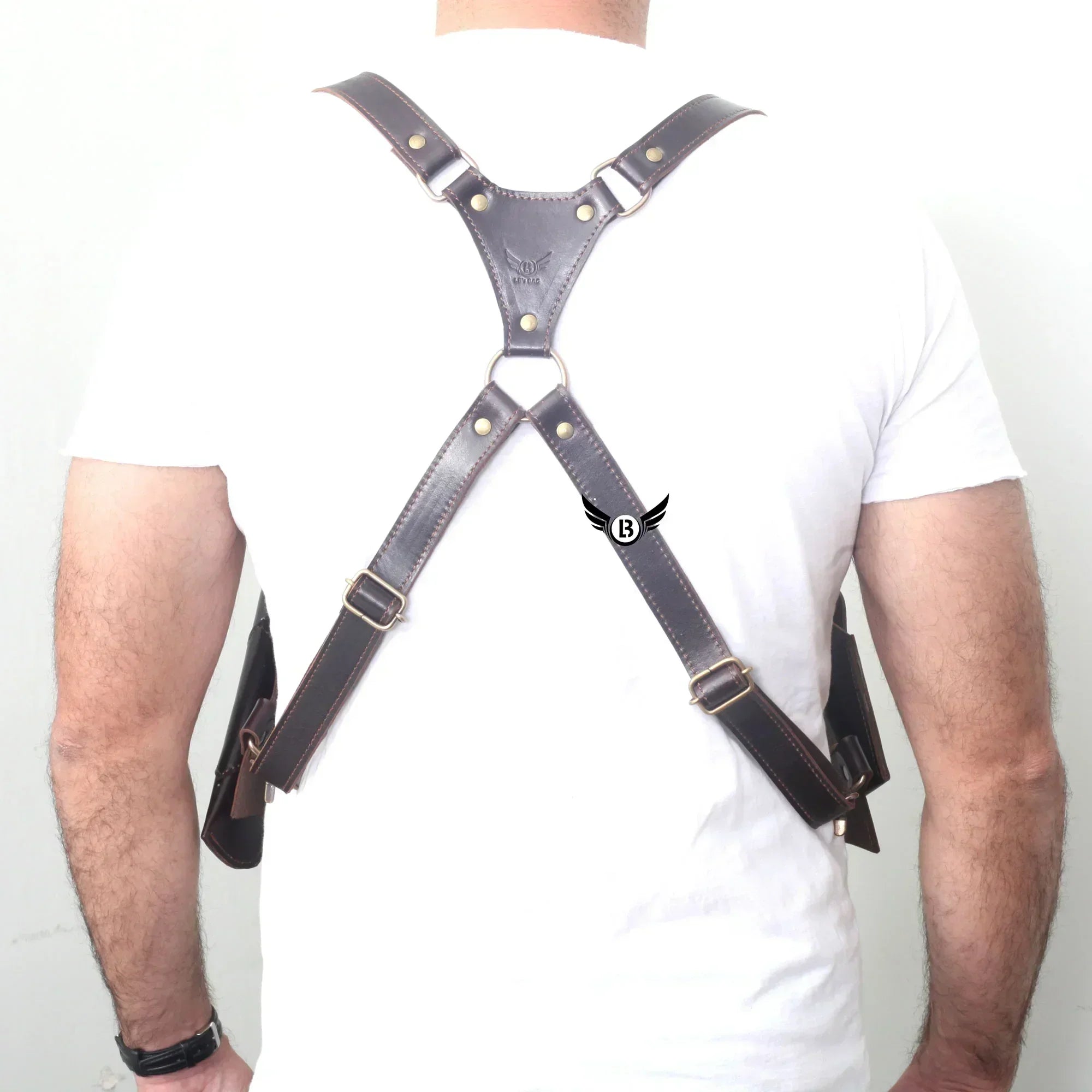 Cowhide Leather Vertical Best Concealed Carry Holster Right & Left Handed | Universal Size