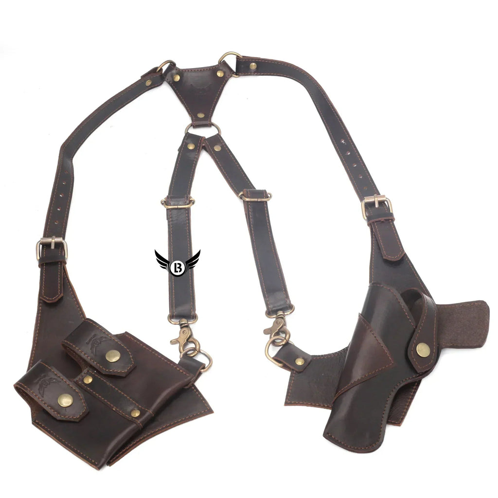 Cowhide Leather Vertical Best Concealed Carry Holster Right & Left Handed | Universal Size
