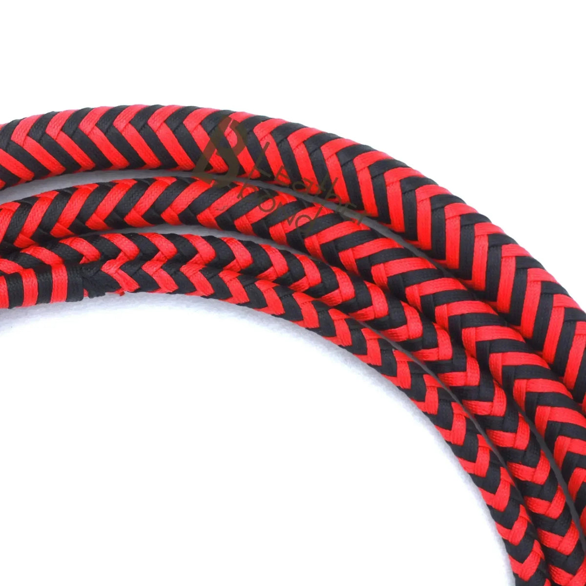 Whip 6, 8, 10, 12, 14 & 16 Feet 16 Strands Bullwhip Para Cord Nylon Bull Whip with Leather Plaited Bellies