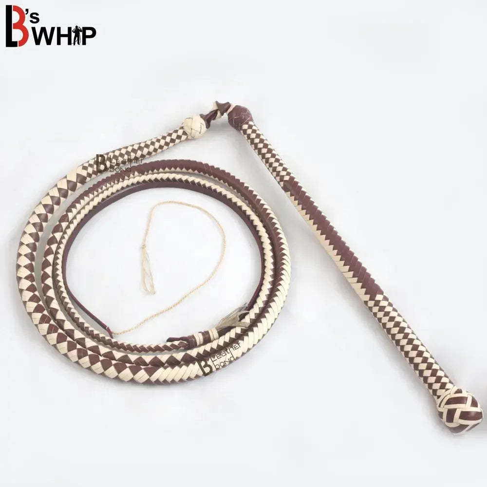 Kangaroo Hide Stockwhip for Sale | 4 to 12 Feet | 16 Plaits | Australian Stock Whip – Leather Bond
