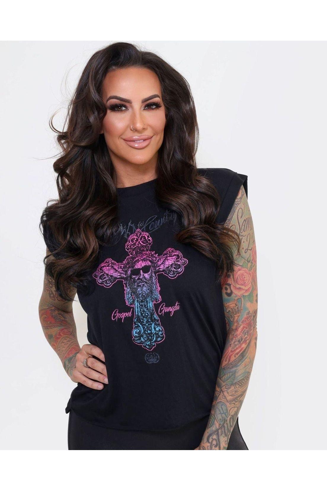 Gospel Gangsta Ladies Graphic Tee -clearance