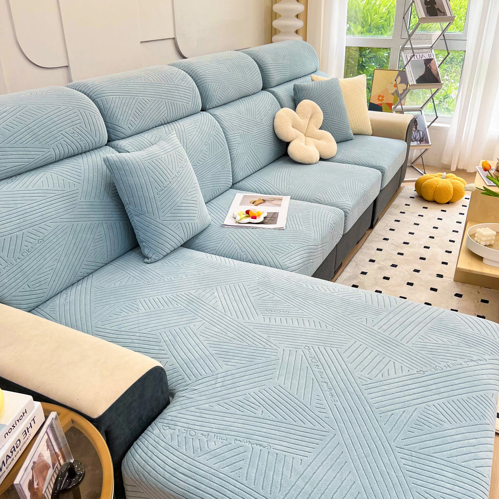 Stretch Couch Cushion Covers, Slipcovers Sofa Cushion Protector Covers, Elastic Furniture Protector for Pets, Kid