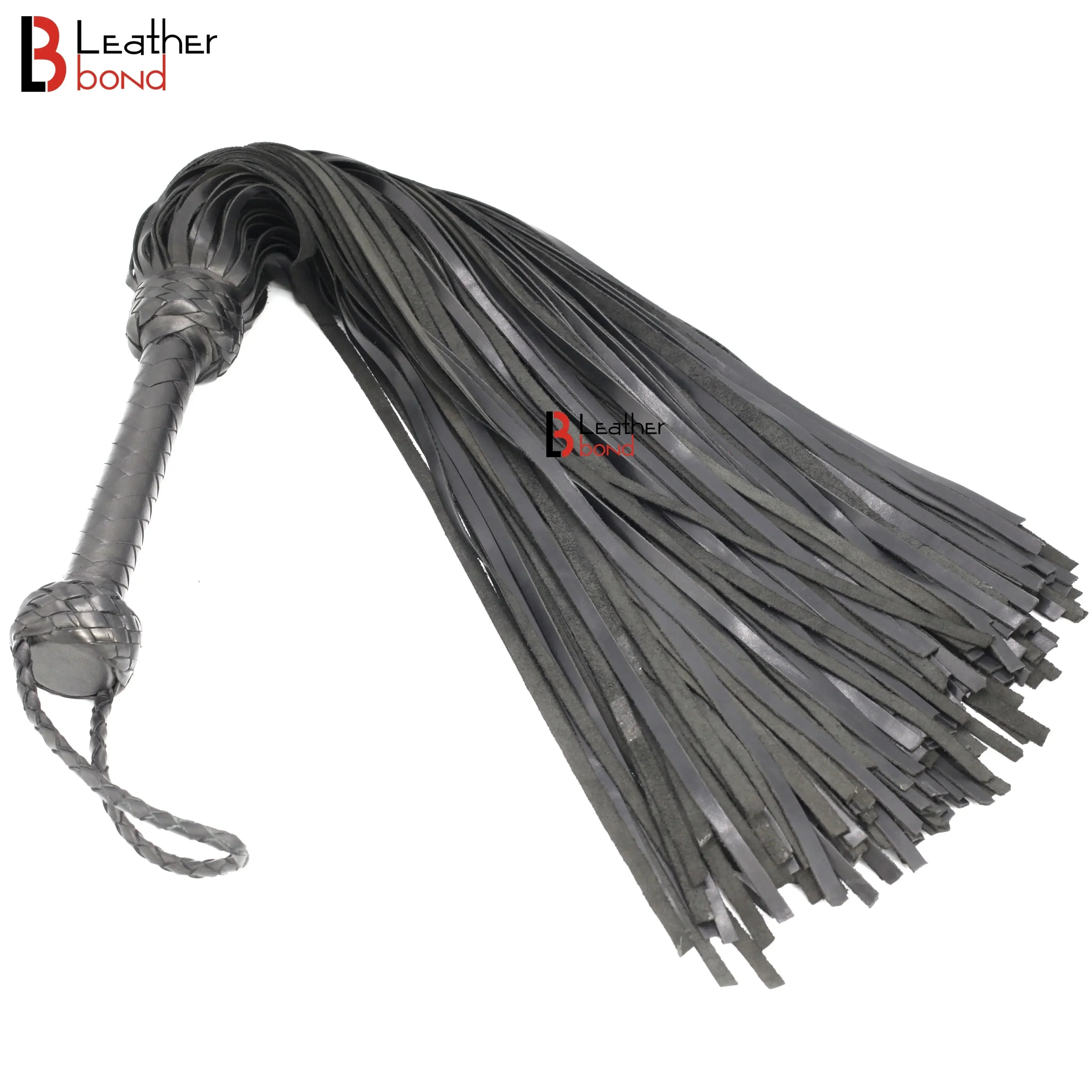 Real Cowhide Leather Flogger 100 Falls Heavy Duty Thuddy Whip | Handcrafted BDSM Impact Flogger