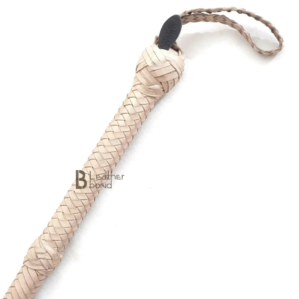 Indiana Jones Kangaroo Hide Bull Whip 16 Strands with Leather Plaited Bellies | 6 to 16 Feet