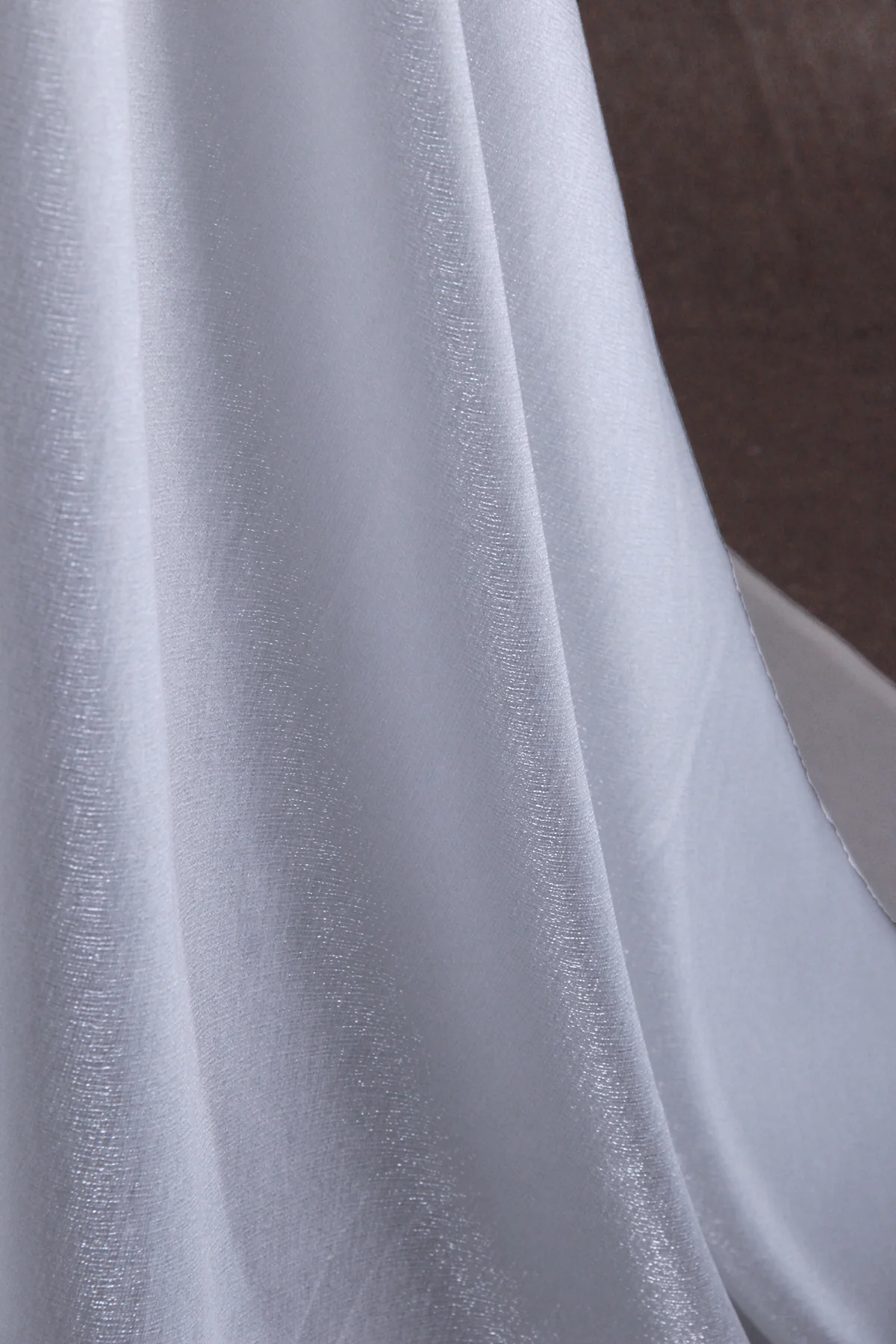Elegant Bark Wrinkle Wedding Dress with Pockets