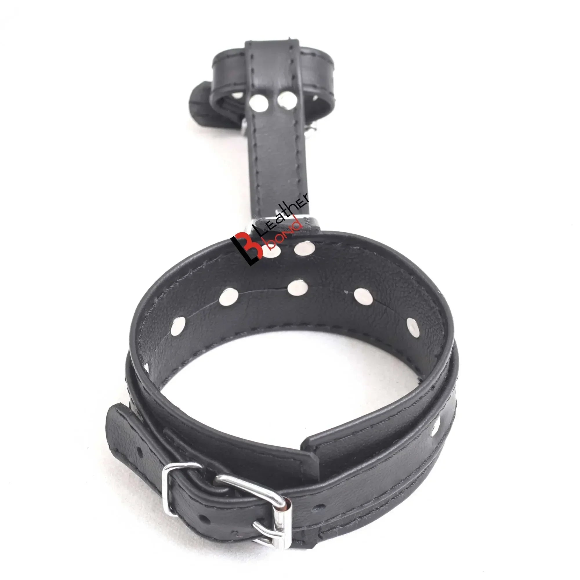 Ankle to Toe & Wrist to Thumb Cuff Strap Restraint Set Real Cowhide Leather Bondage Hand & Ankle Cuffs