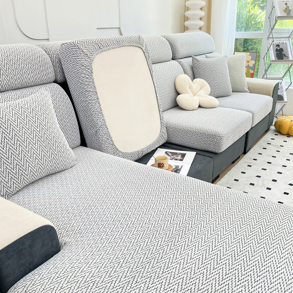 Chenille Fabric Sofa Seat Covers for Sofa 1/2/3/4 Seater, Best Couch Covers for Dogs, Pet Couch Protector
