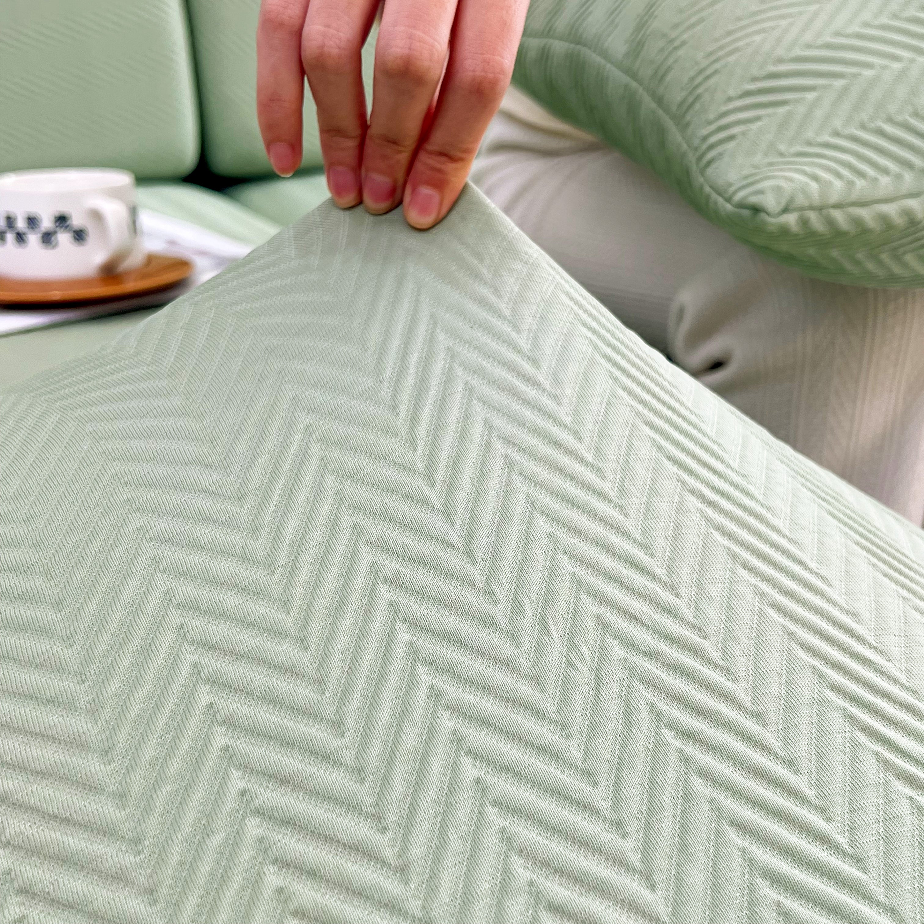 Cooling Stretchy Replacement Couch Cushion Covers for Sectional, Individual Couch Seat Cushion Covers