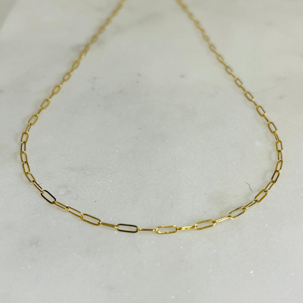 BABY PAPER CLIP CHOKER NECKLACE