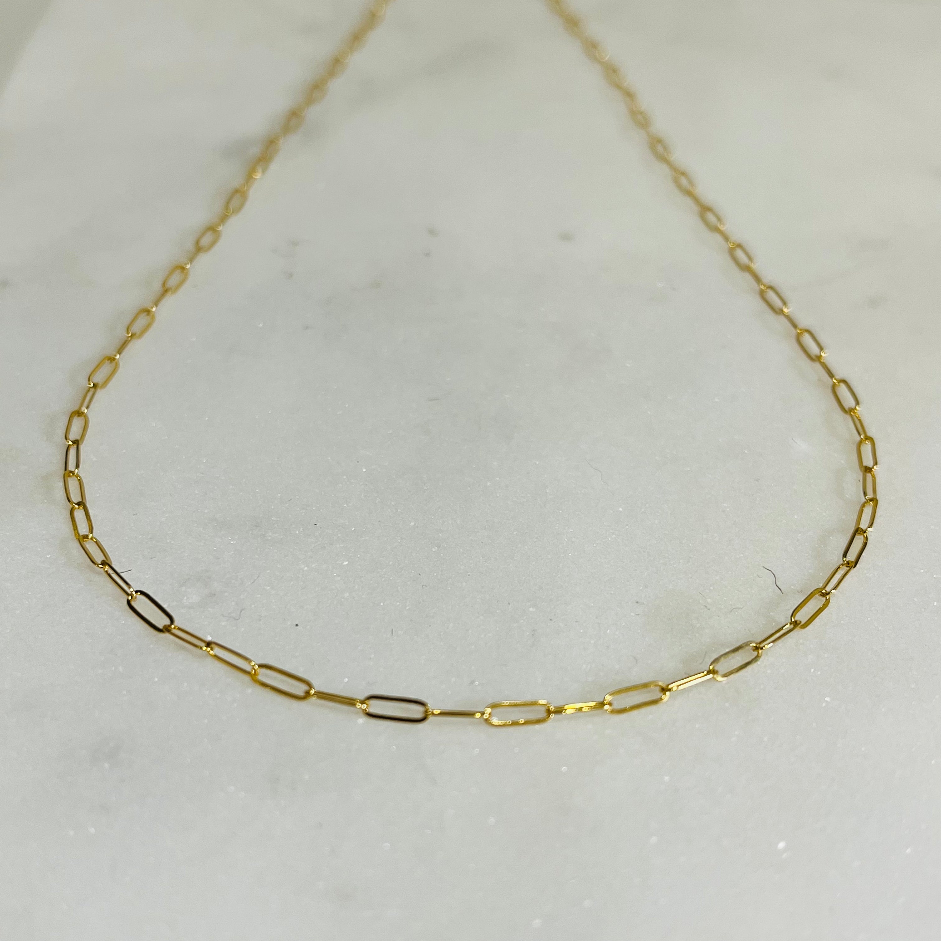BABY PAPER CLIP CHOKER NECKLACE