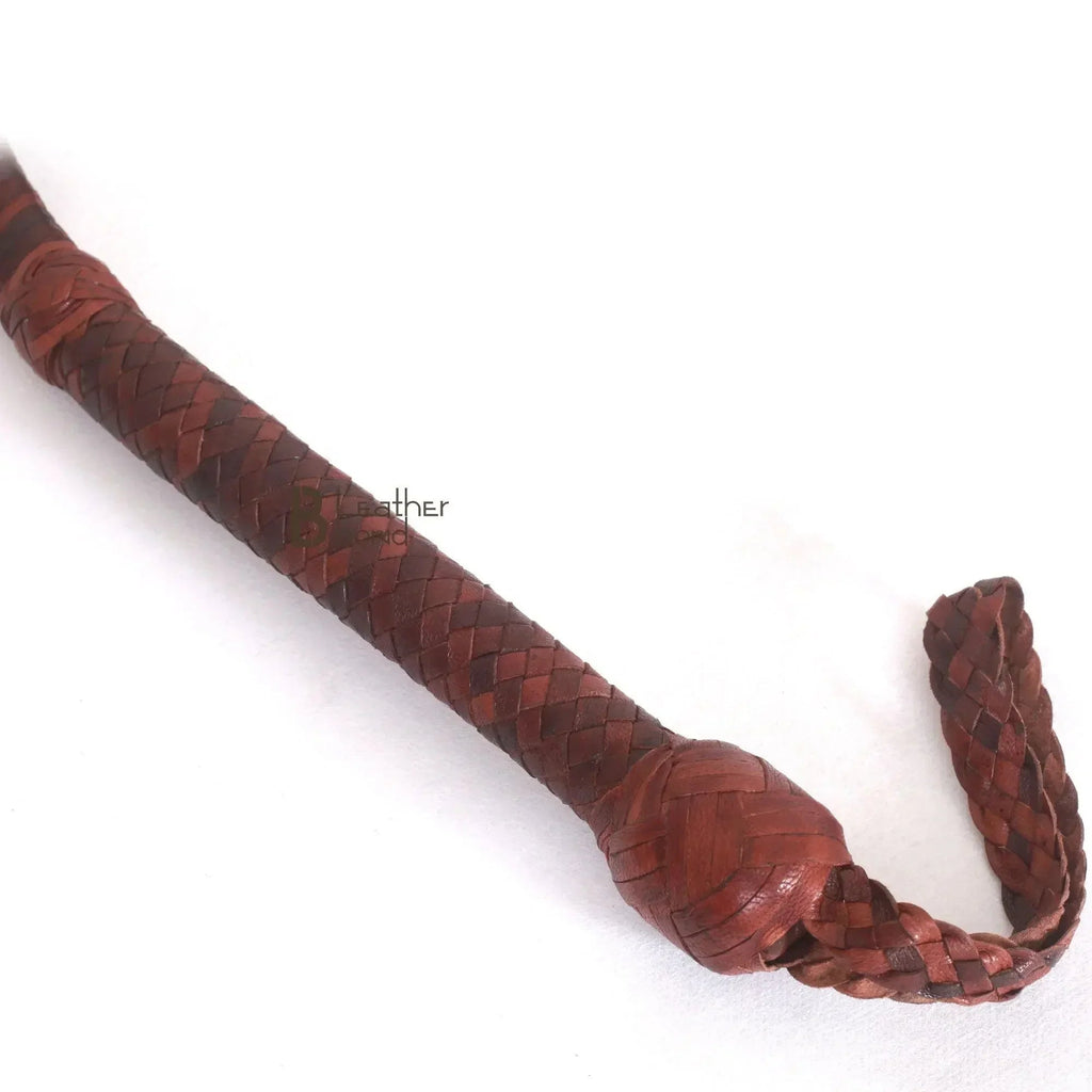 Bull Whip 6, 8, 10, 12, 14 & 16 Feet long 12 Strands Cowhide Leather Equestrian Bullwhip Indiana Jones Dark Brown