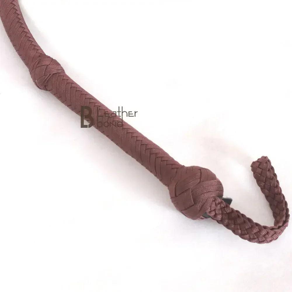 Indiana Jones Style Whip | 6 to 16 Feet | 12 Strands Para Cord Nylon Bullwhip | Handcrafted Brown – Leather Bond