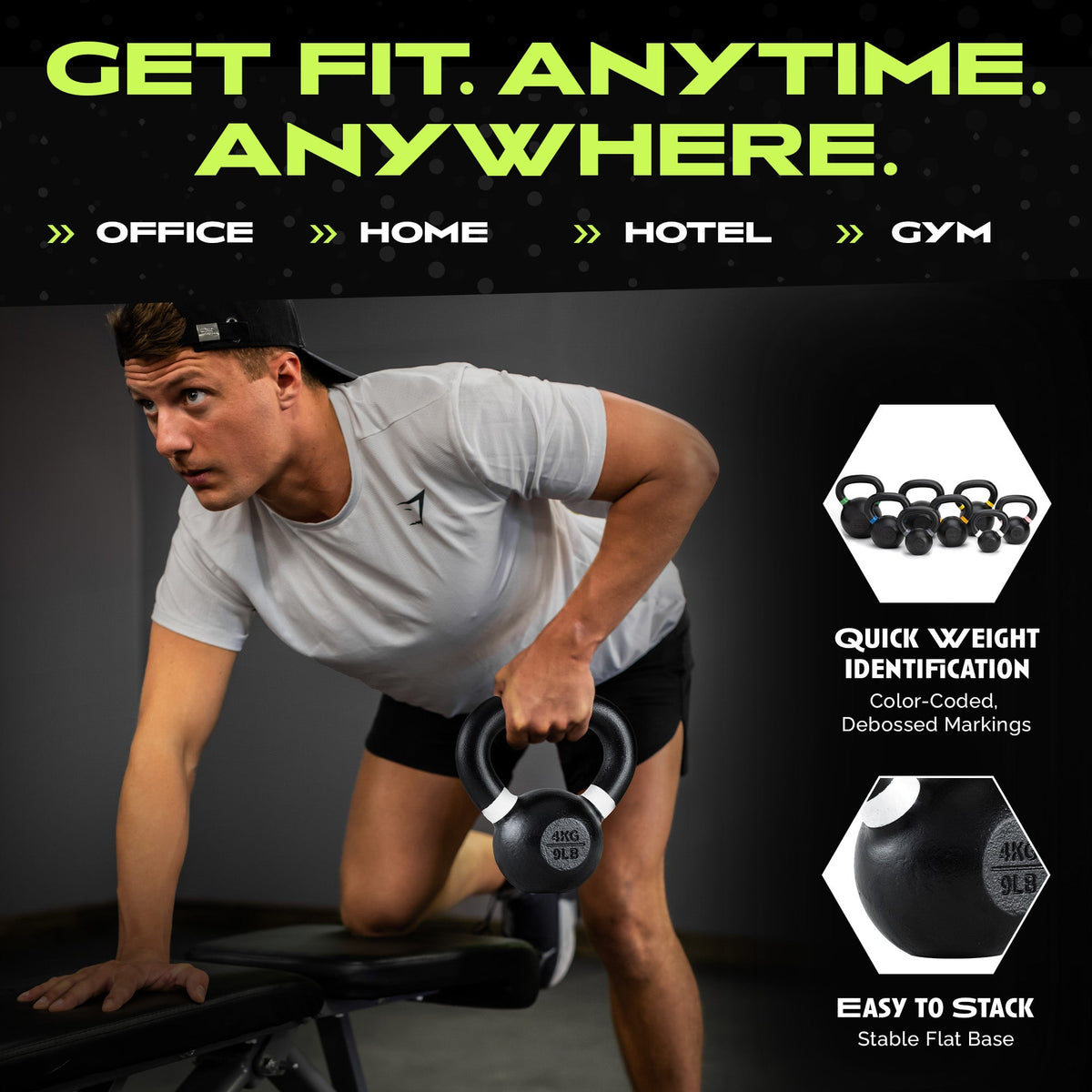 Single Cast Iron Kettlebell