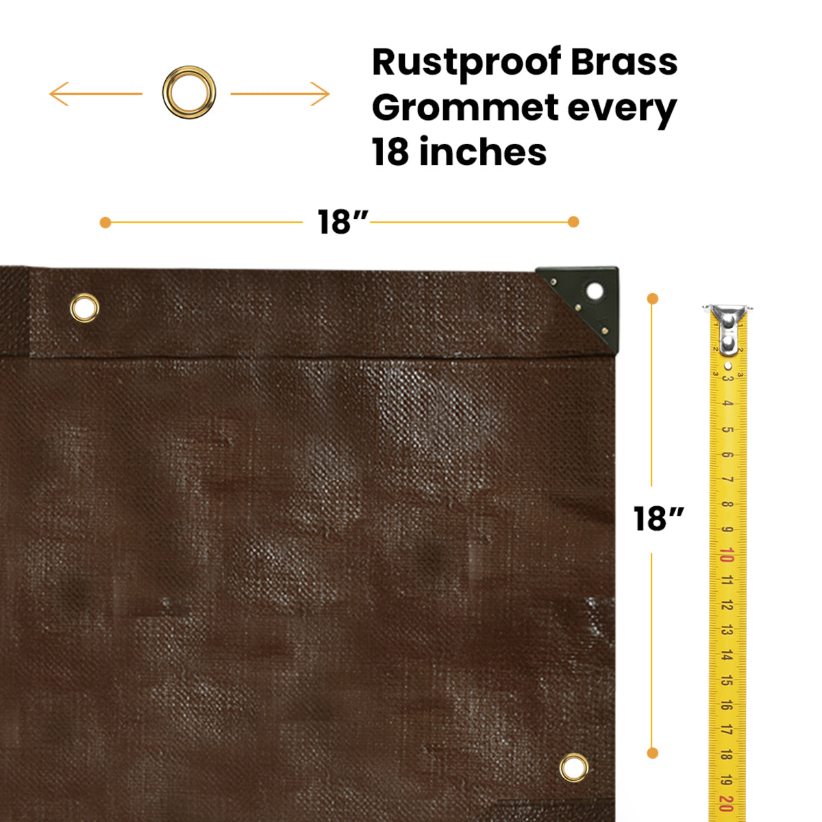 20’ x 20’ Super Heavy Duty Poly Tarp