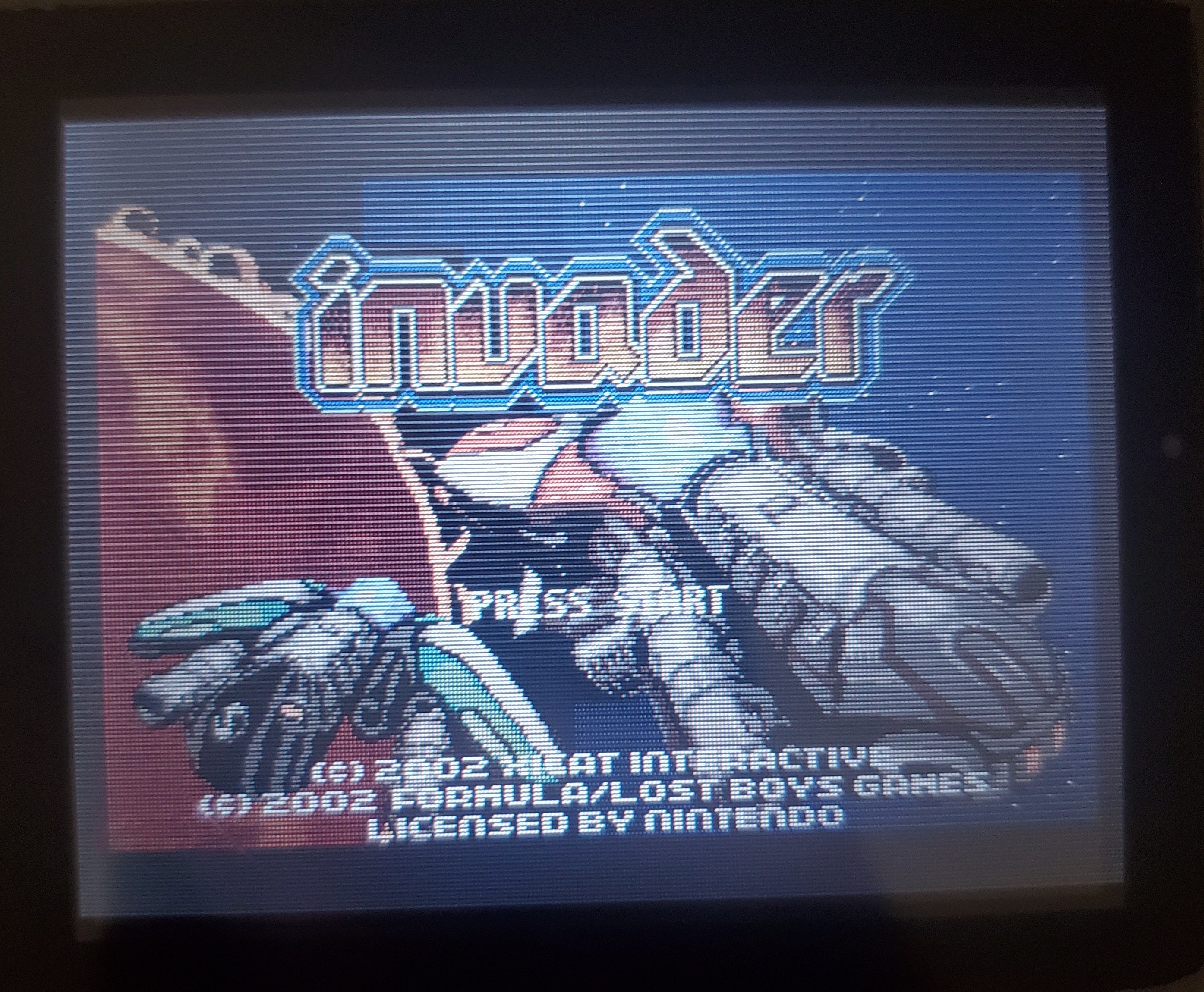 Invader GBA Video Game Boy Advance Nintendo