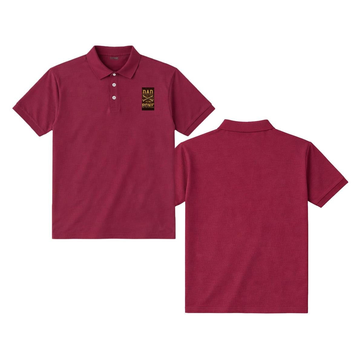 Dad to the Bone Adult Polo Jersey Shirt | Gildan 8800
