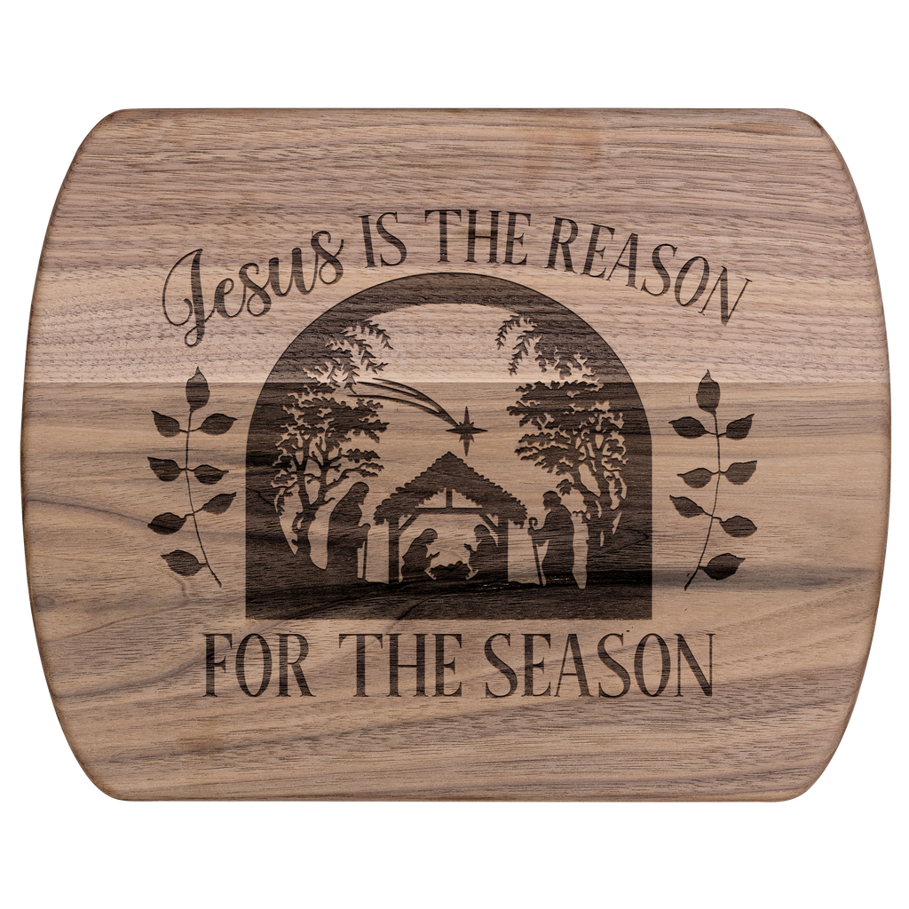 Jesus is the Reason for the Season Christmas Hardwood Cutting Board