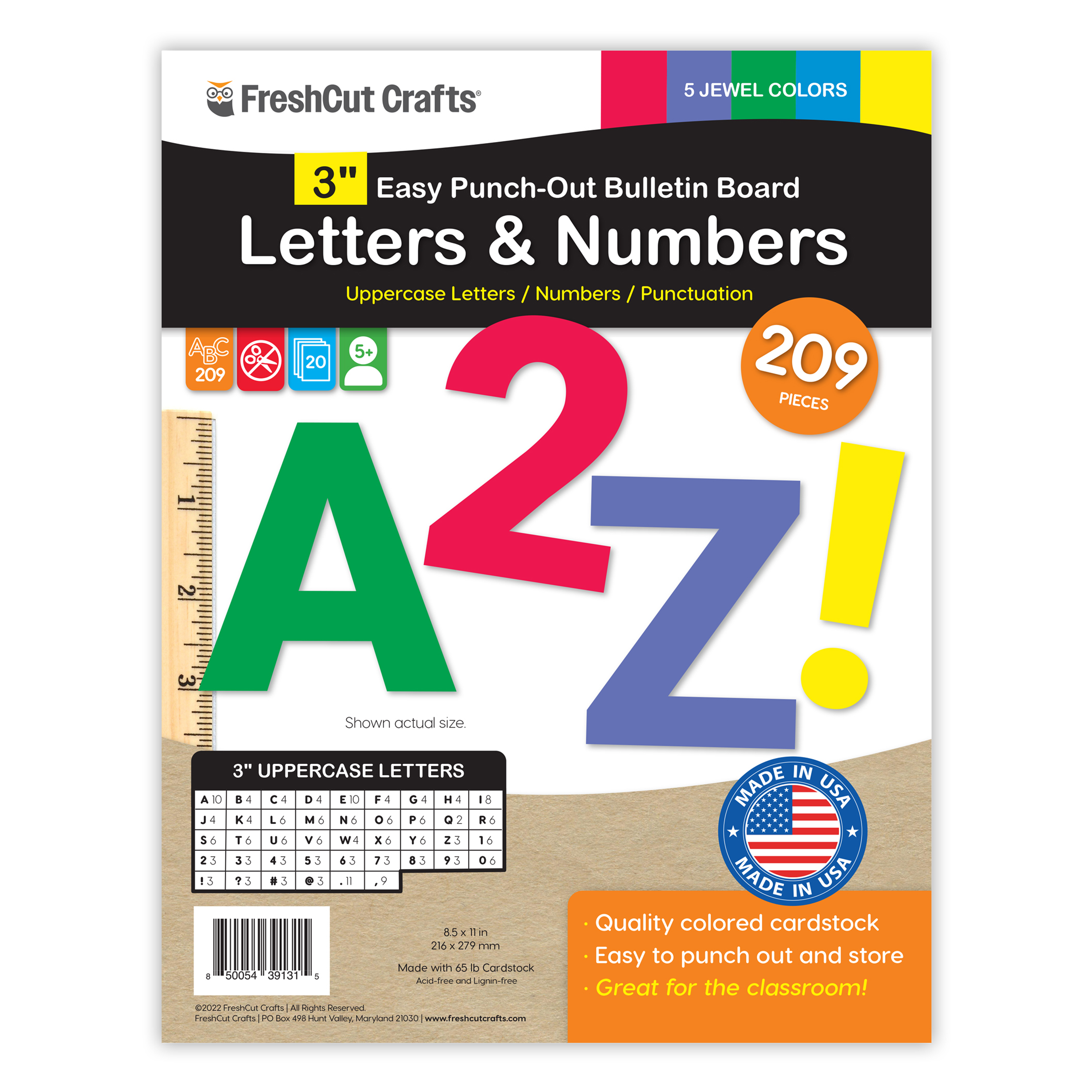 Bulletin Board Letters – 3 inch