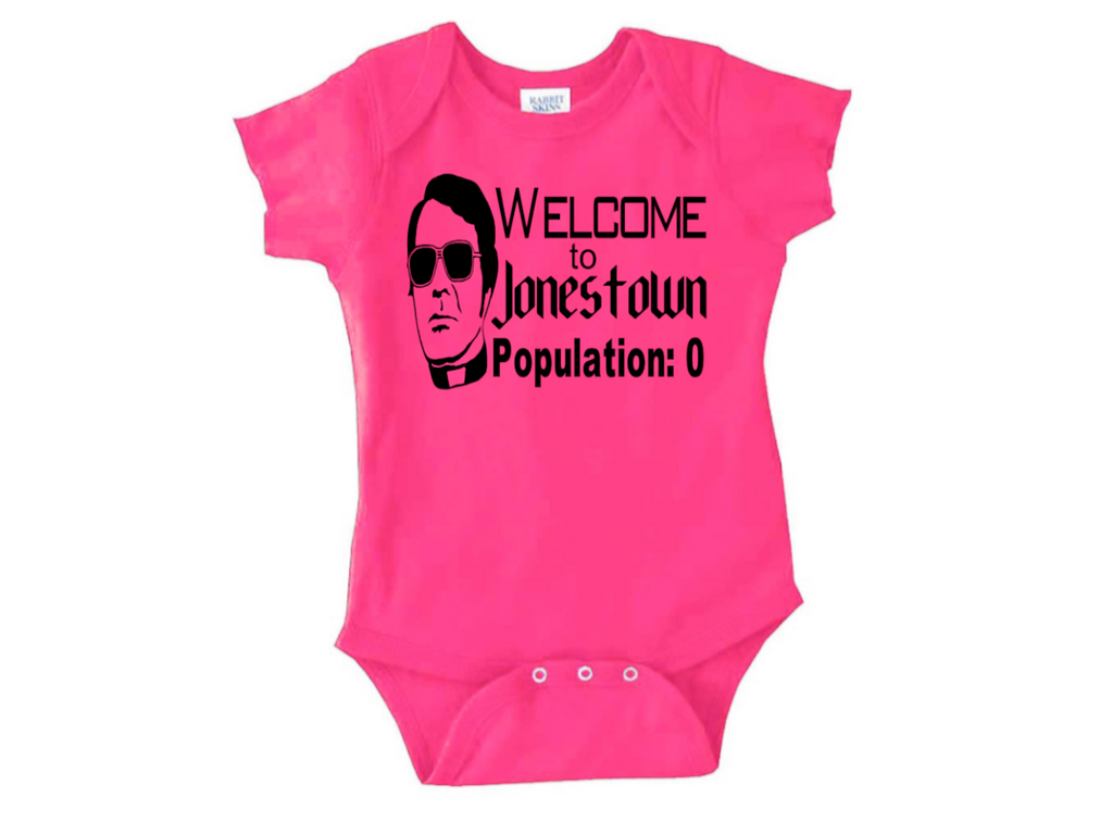 Jonestown Jim Jones True Crime Childrens Bodysuit Newborn 24 Months Horror Halloween