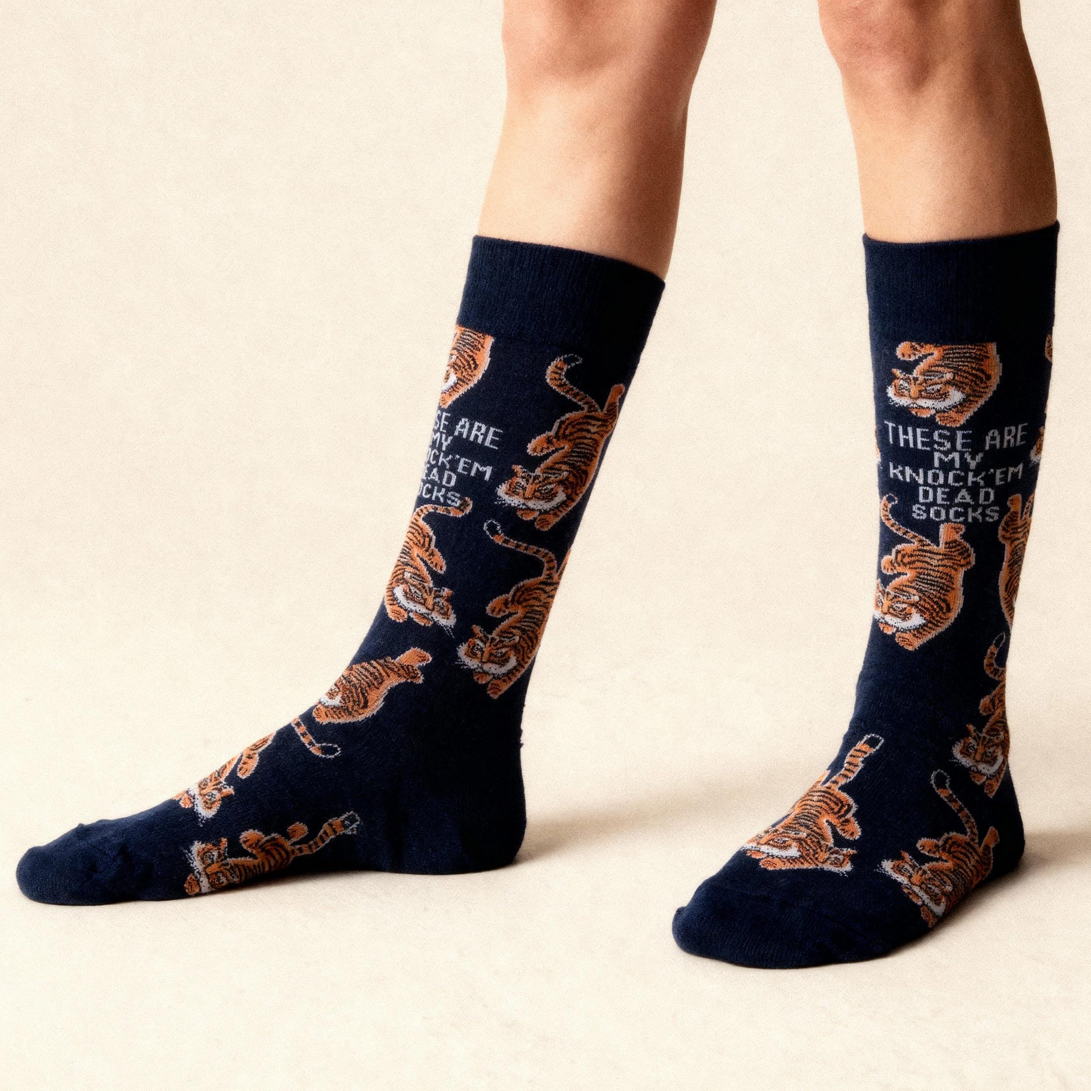 Knock Em Dead Tiger Gift Box | Hair Claw and Socks Giftable Bundle