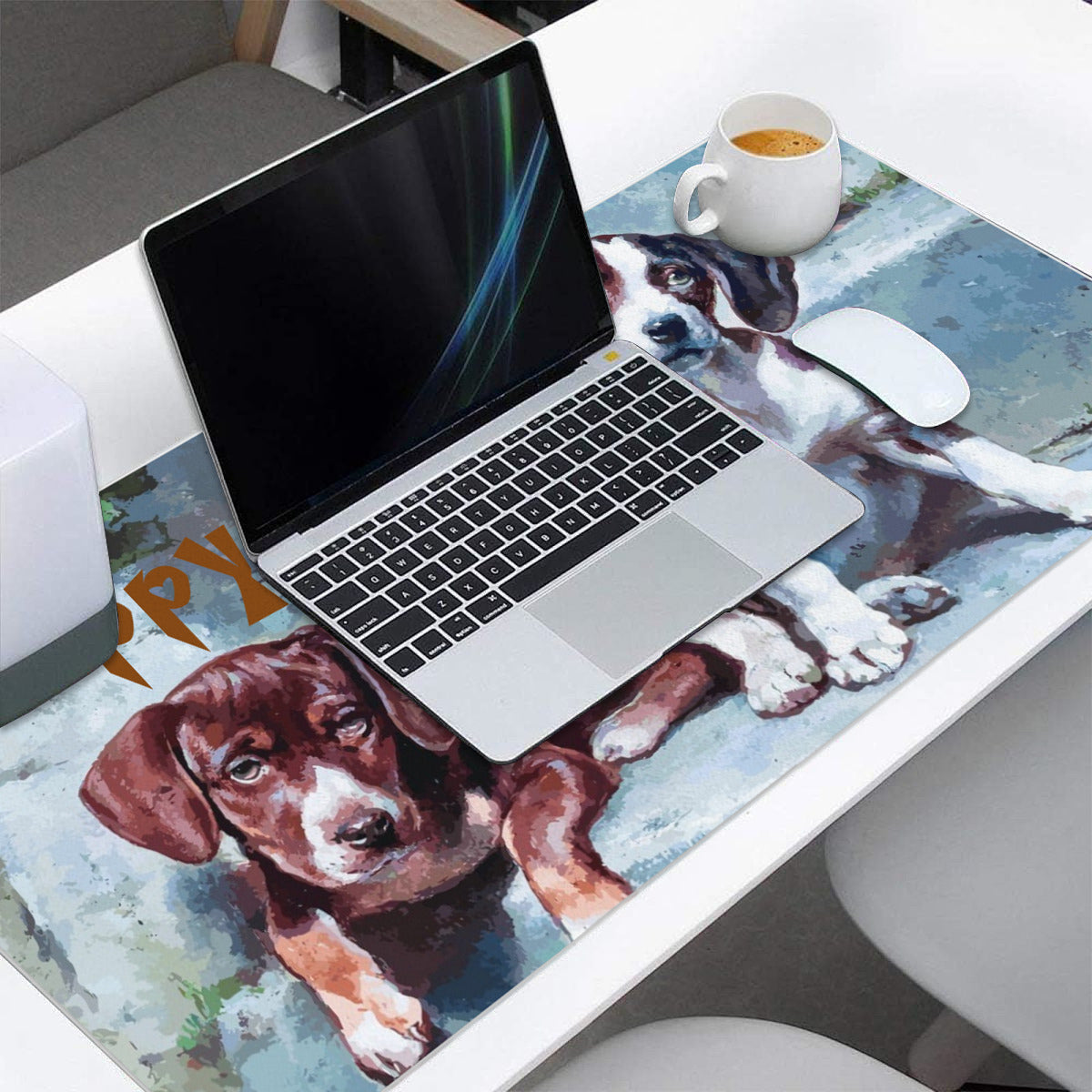 Puppy Love Cute Puppies 40" x 20" Desk Mat