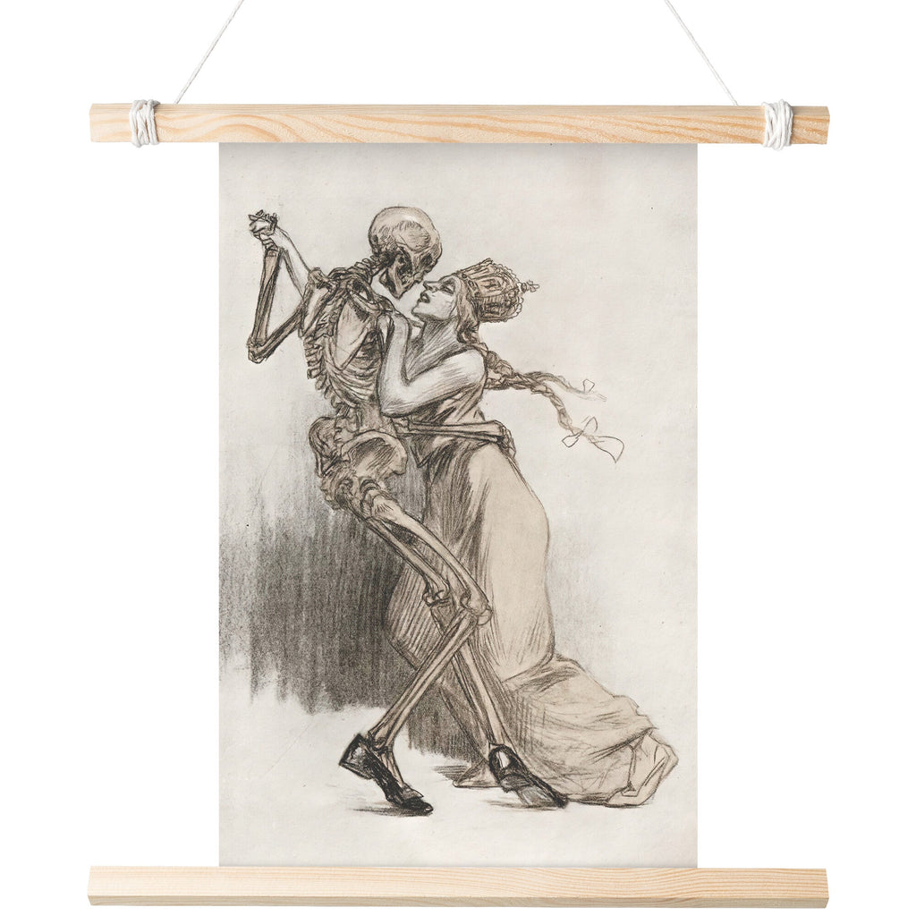 "The German Tango" (Lady Dances with Death) by Louis Raemaekers Matte Poster
