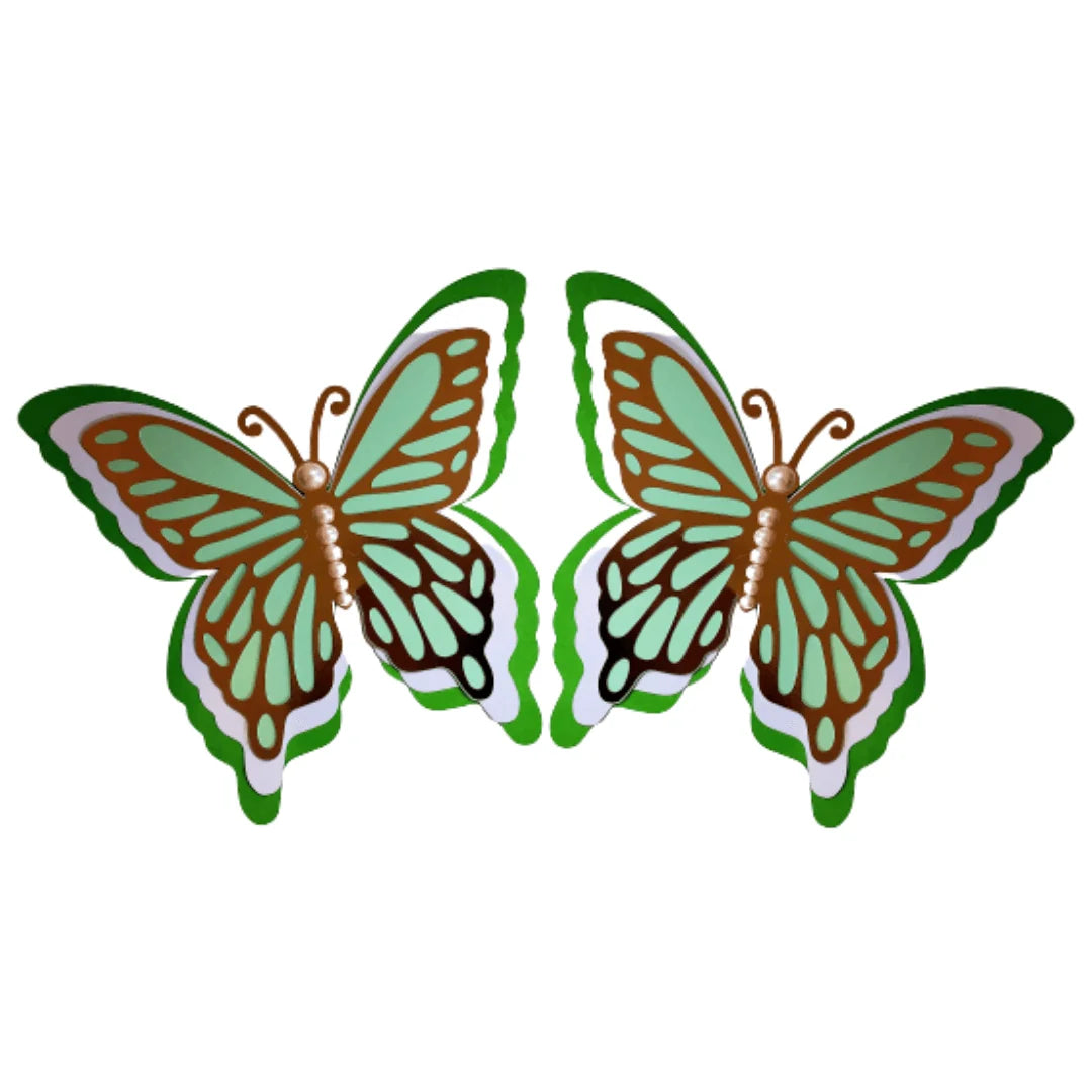 Large 3D Colorful Butterfly Wall Decor 5-Piece