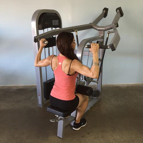 Classic Lat Pulldown - Muscle D Fitness -  Adjustable Seated - Pin Selectorized