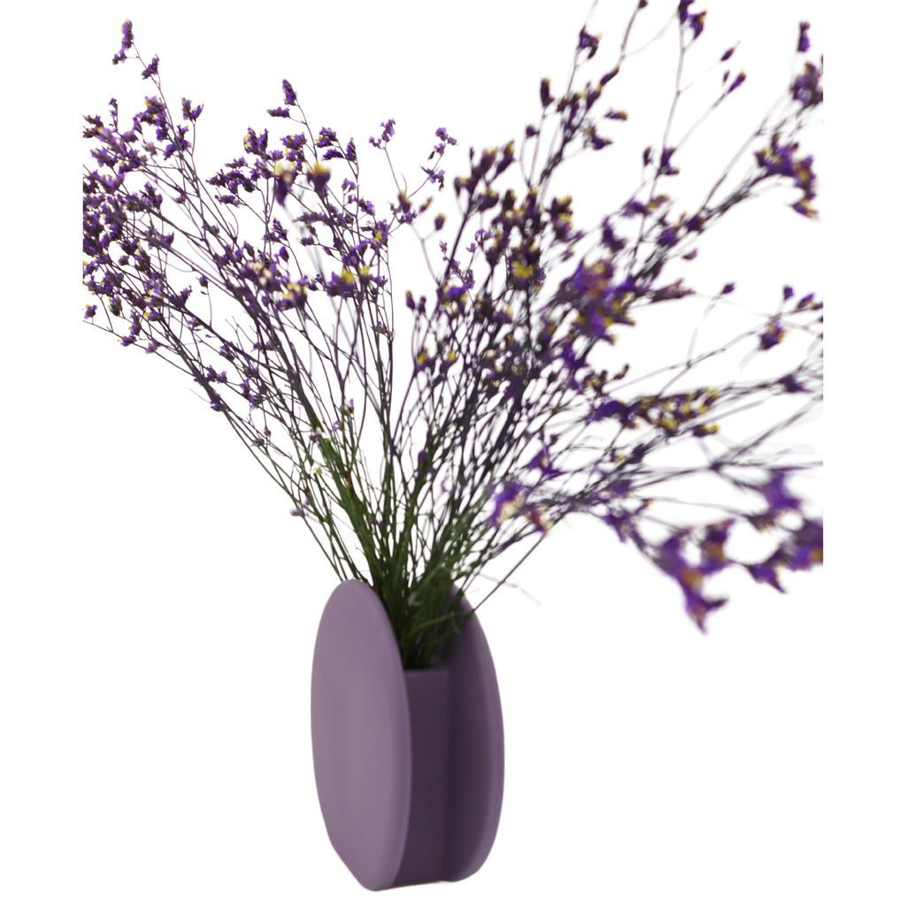 Lavender Macaroon Ceramic Vase - Pair