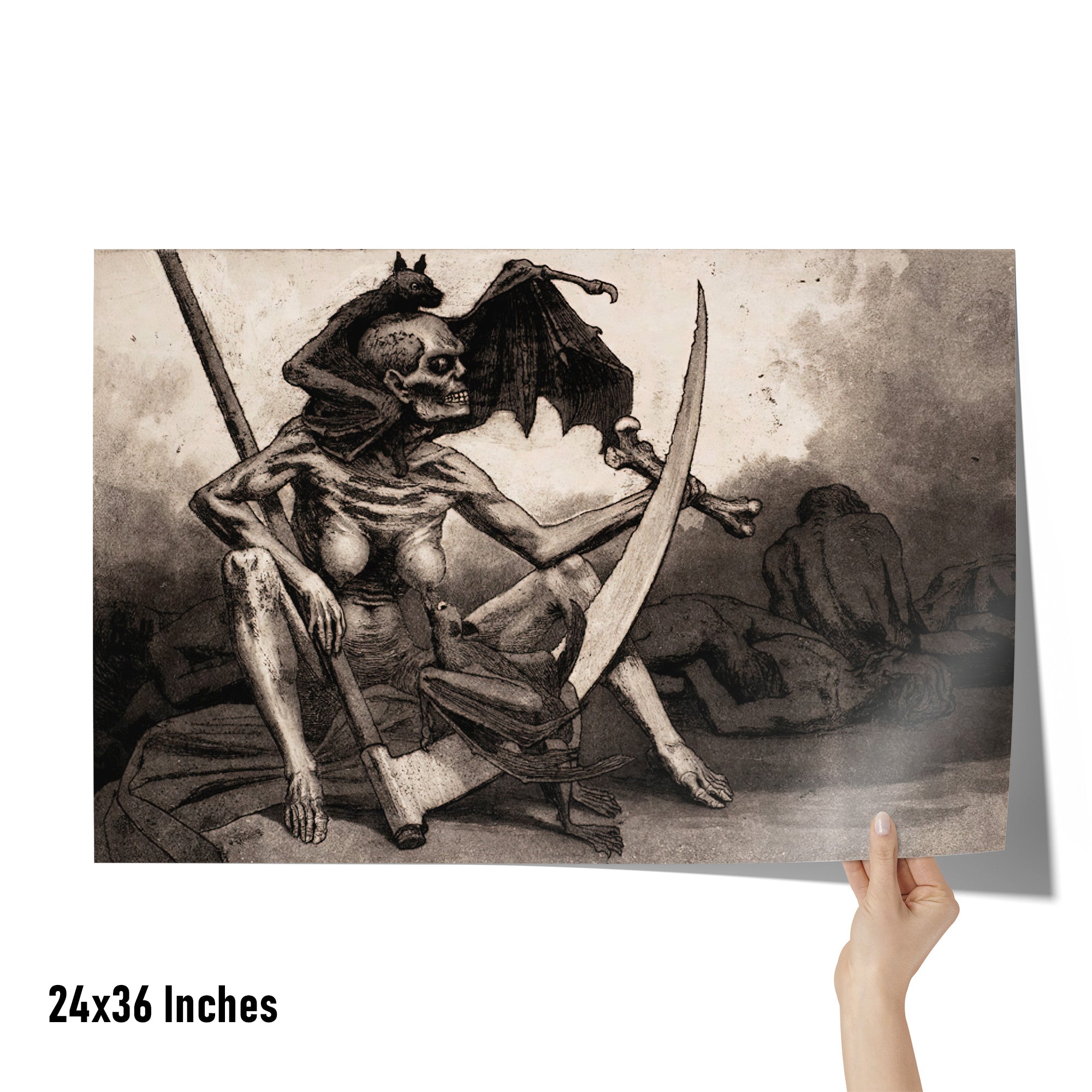 "Le Répit" by Valére Bernard Matte Poster
