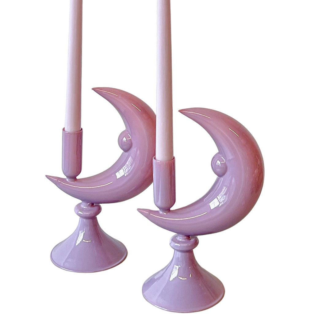 Extra Tall Lilac Hush Taper Candle,  1 Case of 48 Packs (4 Candles per Pack)