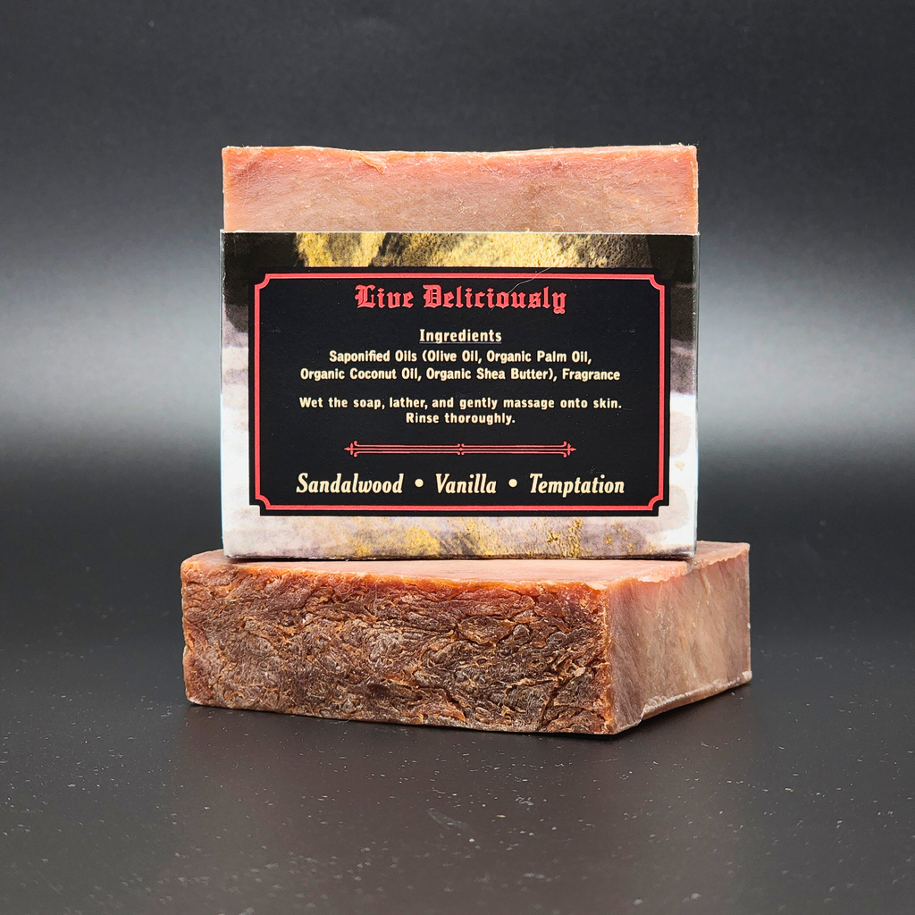 "Live Deliciously" Handmade Vegan Bar Soap