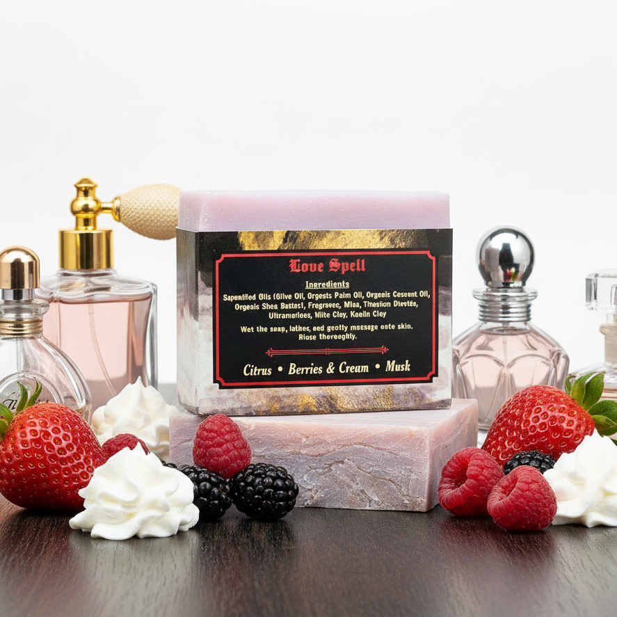 "Love Spell" Handmade Vegan Bar Soap