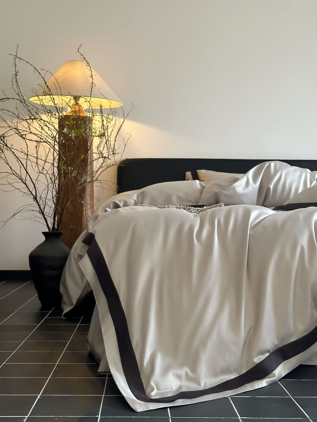 Luxury 100S Tencel-Cotton Blend Solid Color Bedding Set | 3CARATS