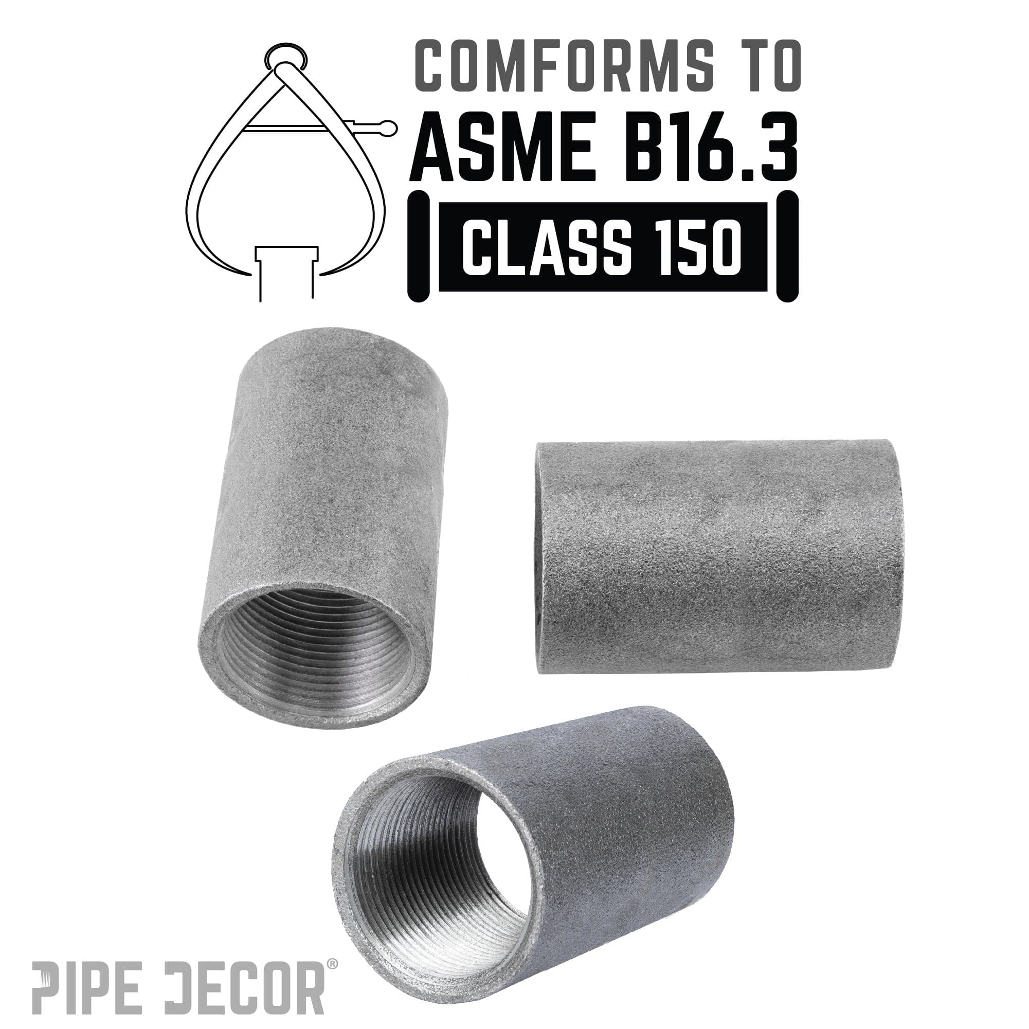 1/4 in. Black Merchant Coupling