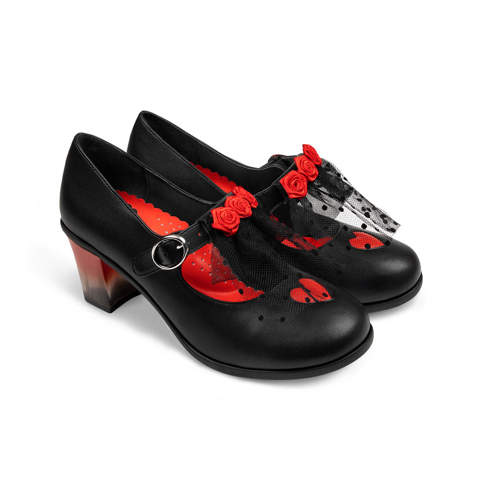 Chocolaticas® Mid Heels Melancholy Women's Mary Jane Pump