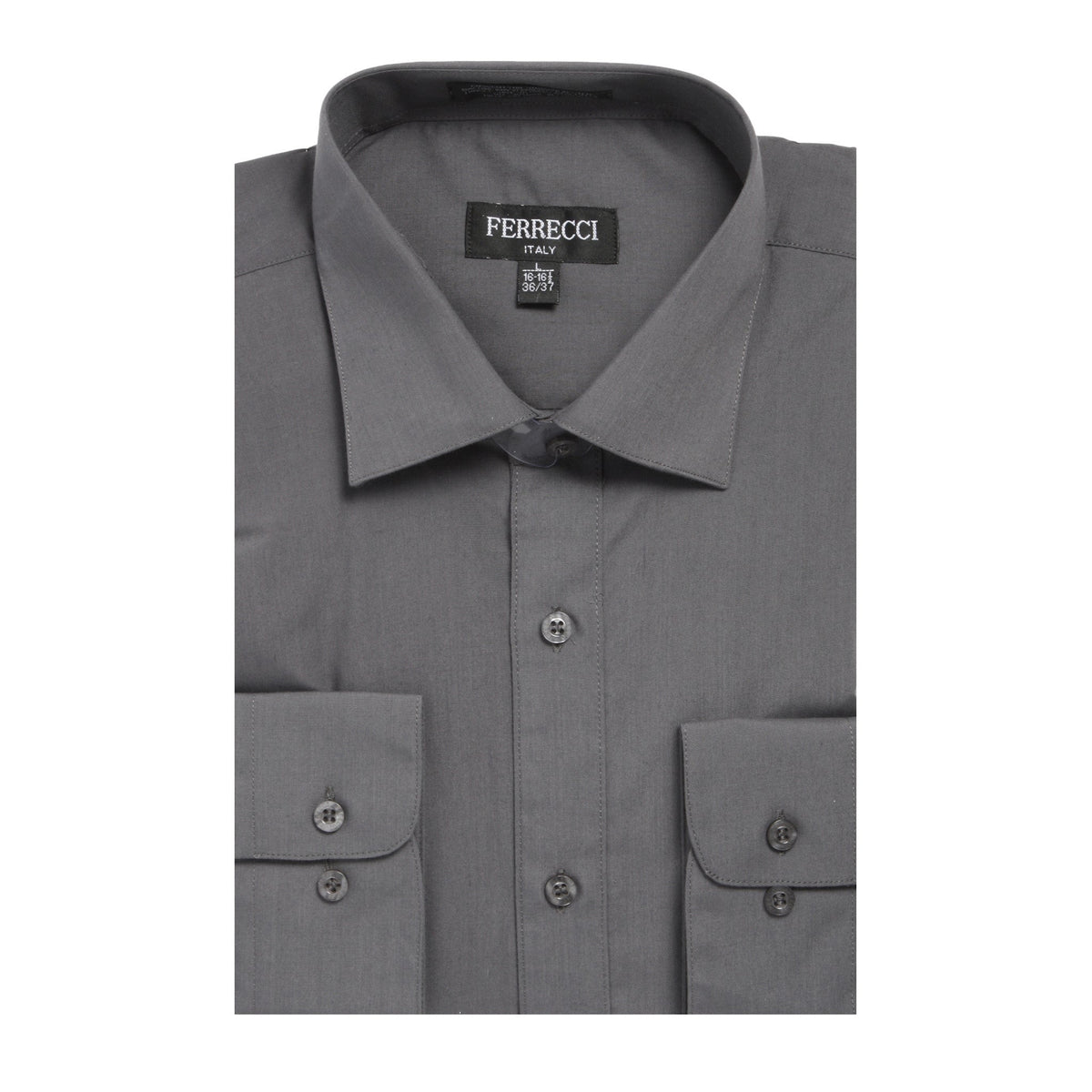 Mens Solid Dark Colored Dress Shirt - Many Colors