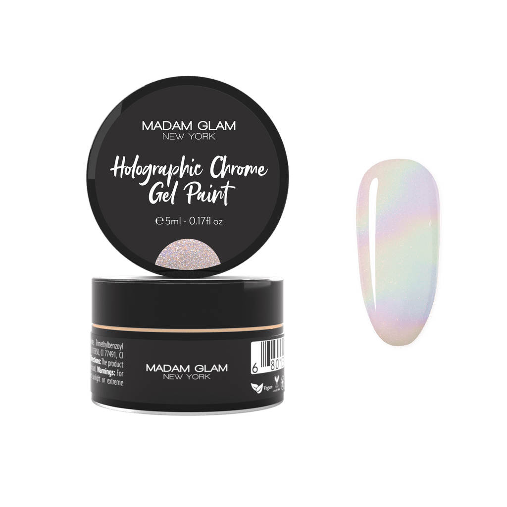 Holographic Chrome Gel Paint