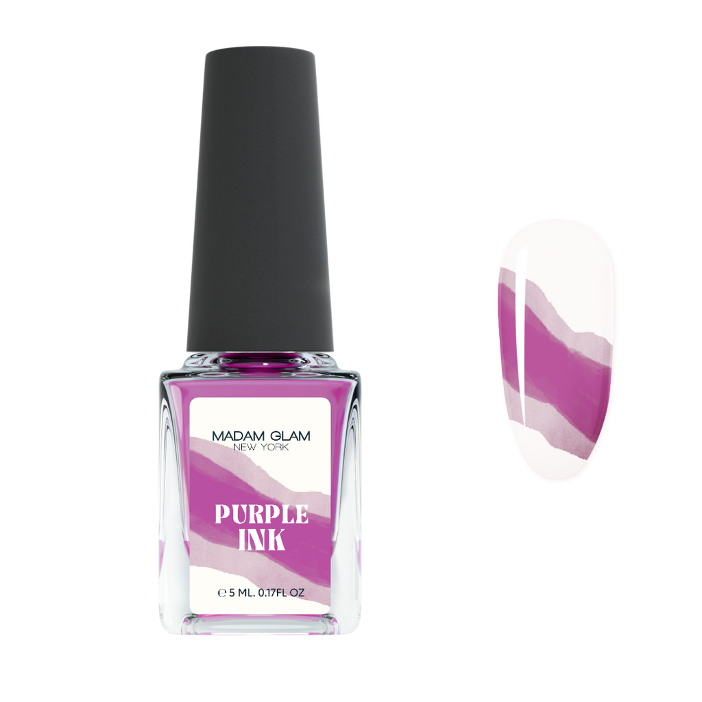 Purple Nail Art Ink