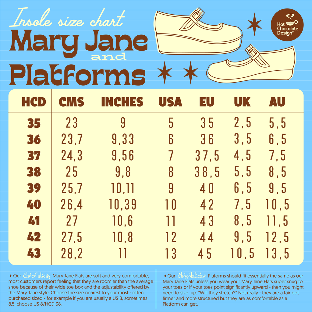 Chocolaticas® Love On The Road Women's Mary Jane Platform