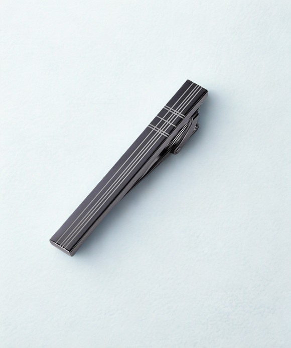Matte Black Minimalist Tie Bar