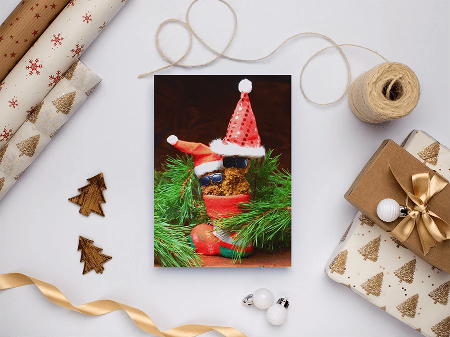 Merry Kushmas From Your Best Bud Christmas Greeting Cards (1, 10, 30, and 50pcs)