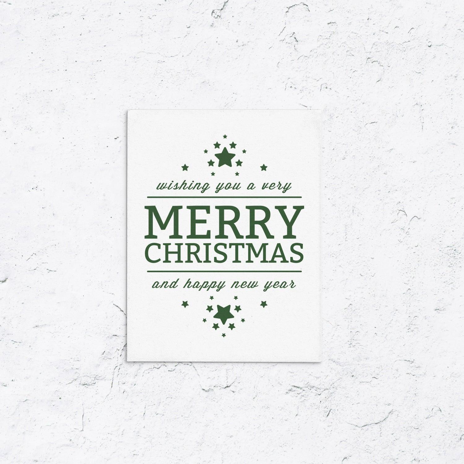 Happy Holidays With Stars Box Set of 10