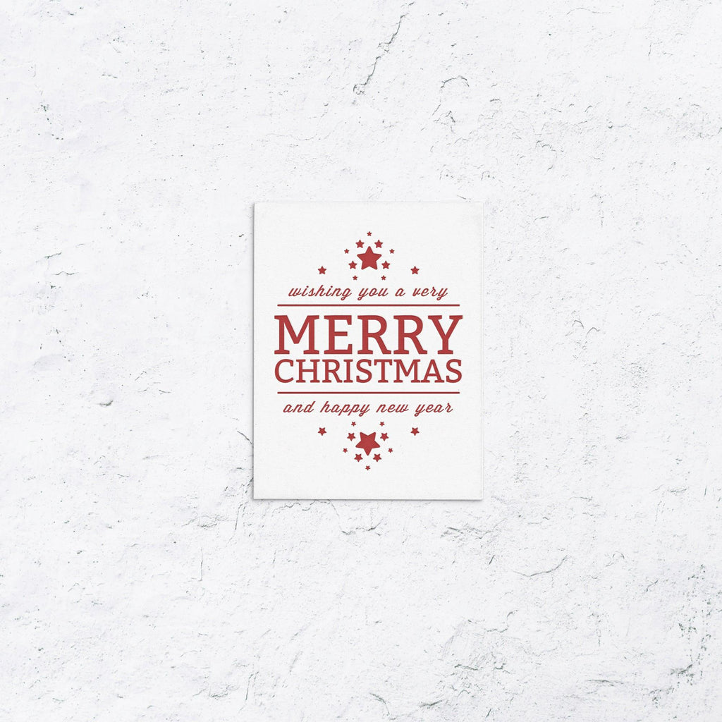 Happy Holidays With Stars Box Set of 10